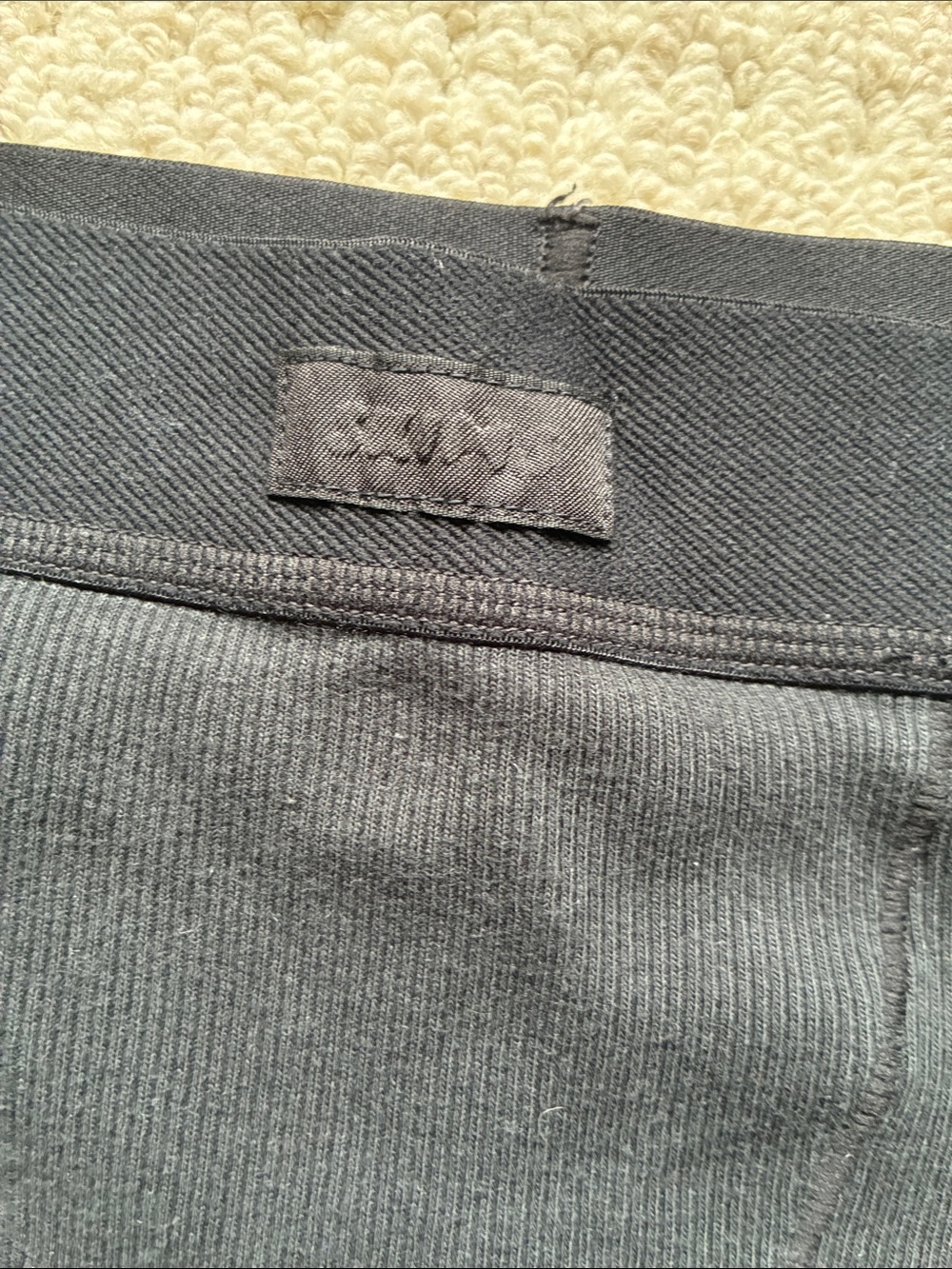 SKIMS Women’s Cotton Ribbed Boxer Short in Soot Black Size Small - Picture 3 of 7